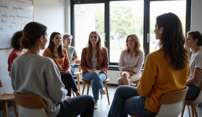 People engaging in personal growth activities